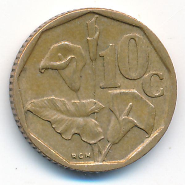 ЮАР, 10 центов (1992 г.)