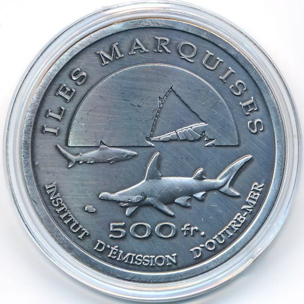 Маркизские острова., 500 франков (2014 г.)