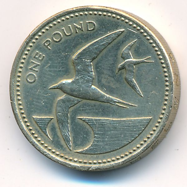 Остров Святой Елены и острова Вознесения, 1 фунт (1991 г.)