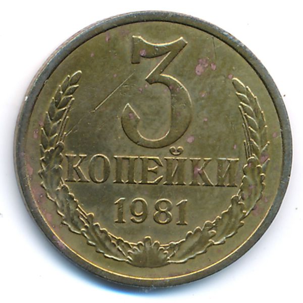 СССР, 3 копейки (1981 г.)