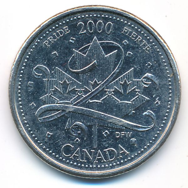 Канада, 25 центов (2000 г.)