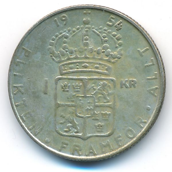 Швеция, 1 крона (1954 г.)