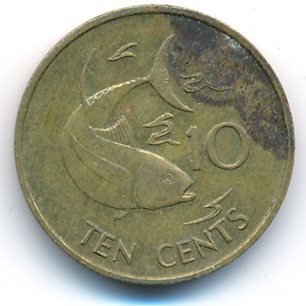 Сейшелы, 10 центов (1982 г.)