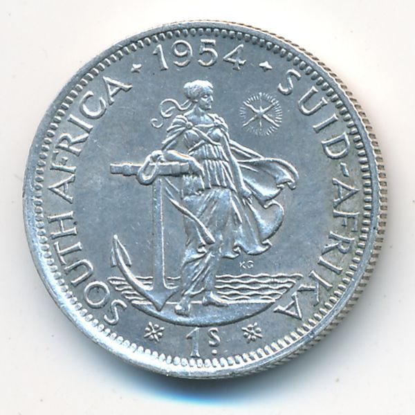 ЮАР, 1 шиллинг (1954 г.)