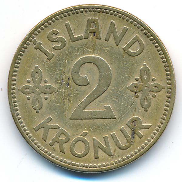 Исландия, 2 кроны (1929 г.)