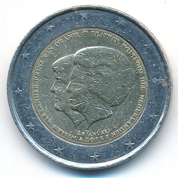 Нидерланды, 2 евро (2013 г.)
