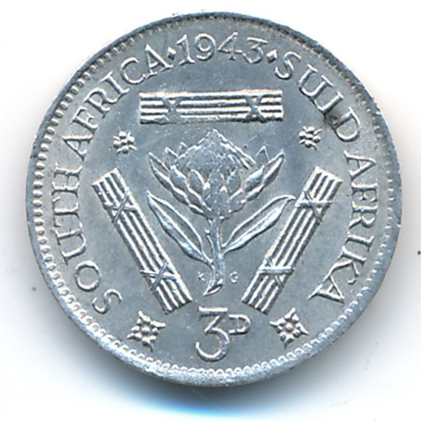 ЮАР, 3 пенса (1943 г.)