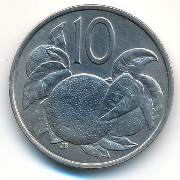 Острова Кука, 10 центов (1972 г.)