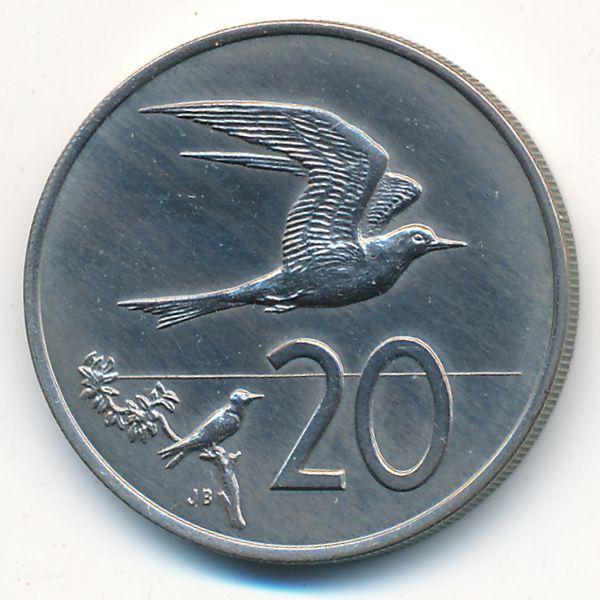 Острова Кука, 20 центов (1972 г.)