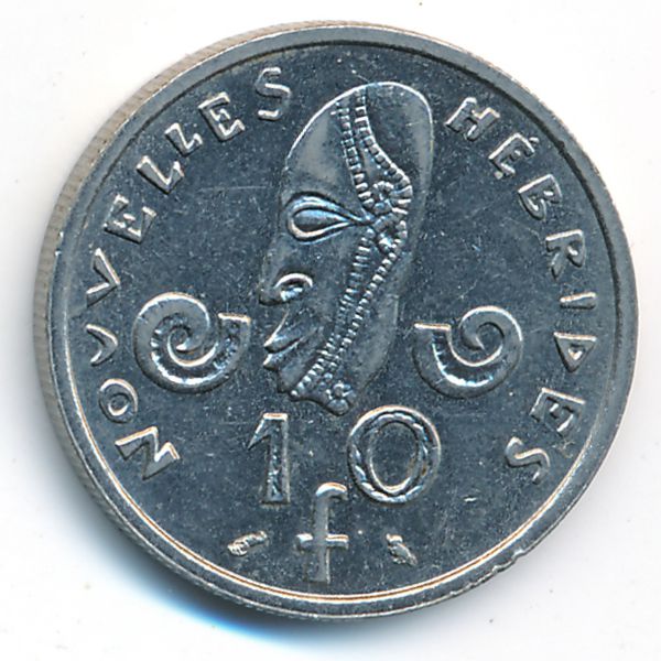 Новые Гебриды, 10 франков (1970 г.)