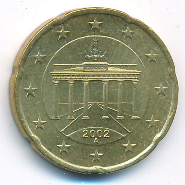 Германия, 20 евроцентов (2002 г.)