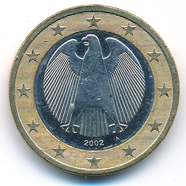 Германия, 1 евро (2002 г.)