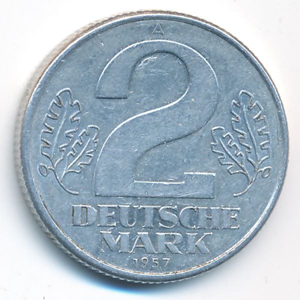 ГДР, 2 марки (1957 г.)