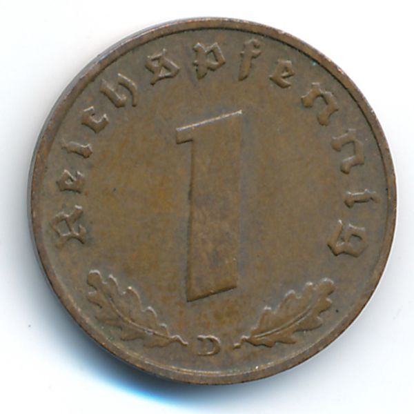 Третий Рейх, 1 рейхспфенниг (1939 г.)