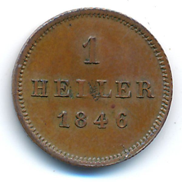 Бавария, 1 геллер (1846 г.)