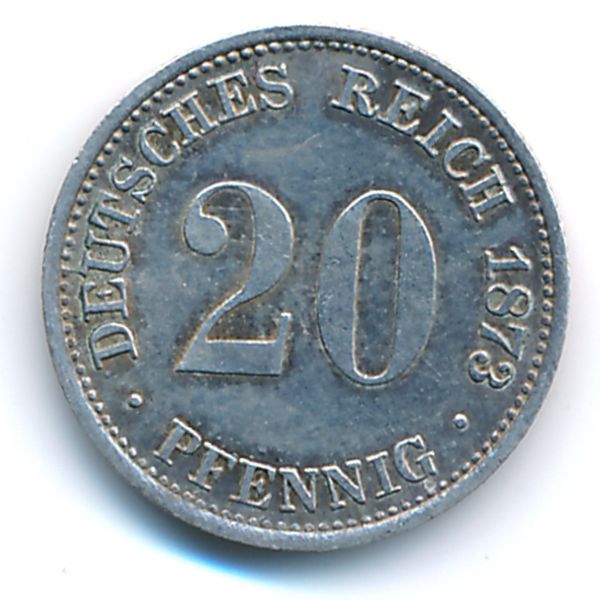 Германия, 20 пфеннигов (1873 г.)