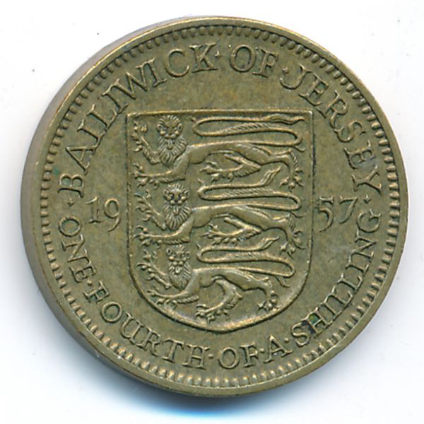 Джерси, 1/4 шиллинга (1957 г.)