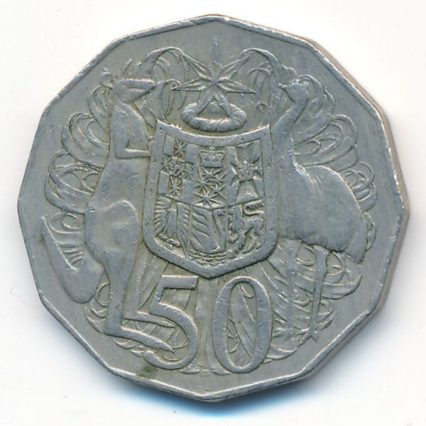 Австралия, 50 центов (1975 г.)