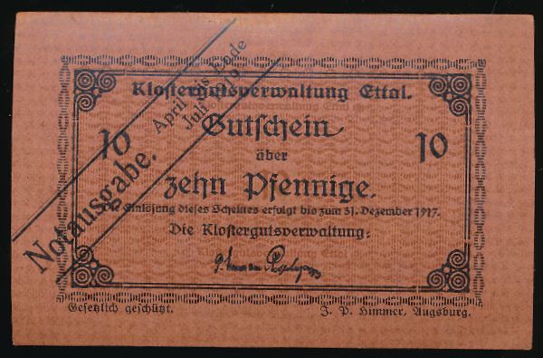 Нотгельды Германии, 10 пфеннигов (1917 г.)