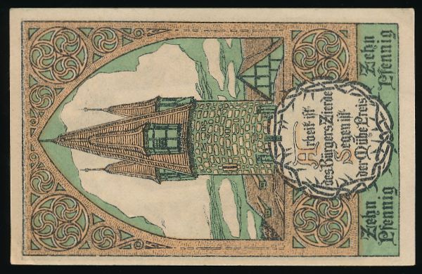 Нотгельды Германии, 10 пфеннигов (1920 г.)