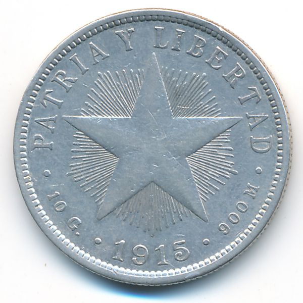 Куба, 40 сентаво (1915 г.)