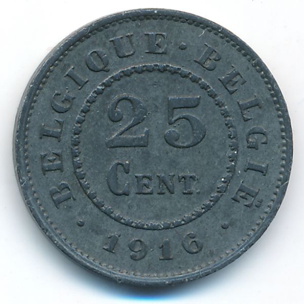 Бельгия, 25 сентим (1916 г.)