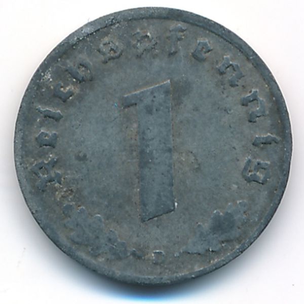 Третий Рейх, 1 рейхспфенниг (1942 г.)