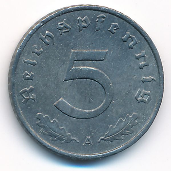 Третий Рейх, 5 рейхспфеннигов (1941 г.)