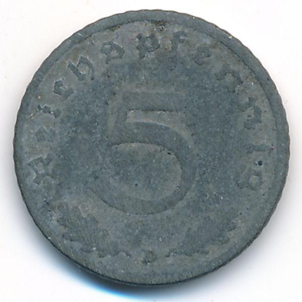 Третий Рейх, 5 рейхспфеннигов (1942 г.)