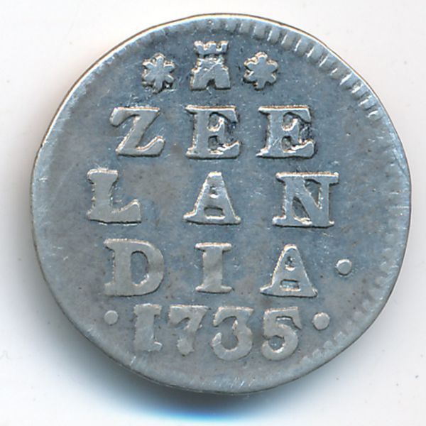 Зеландия, 2 стивера (1735 г.)