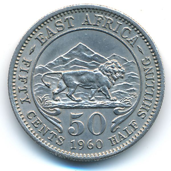 Восточная Африка, 50 центов (1960 г.)