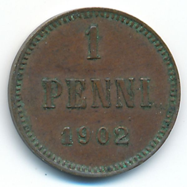 Финляндия, 1 пенни (1902 г.)
