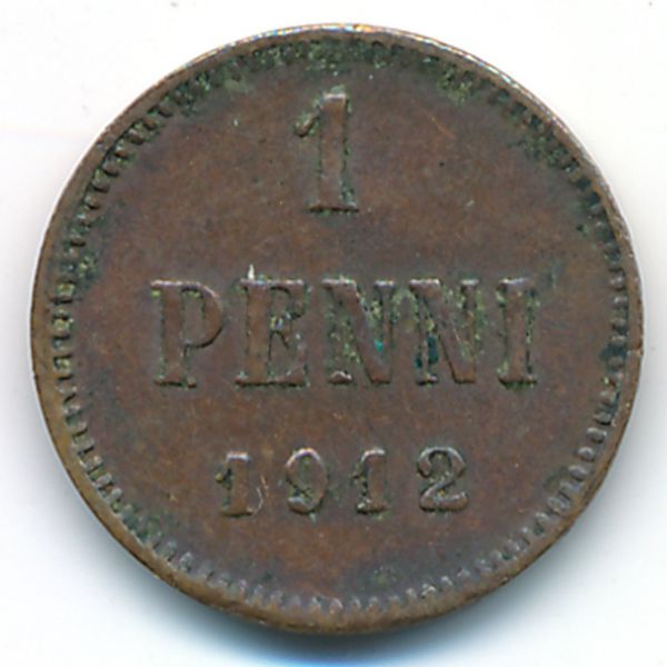 Финляндия, 1 пенни (1912 г.)