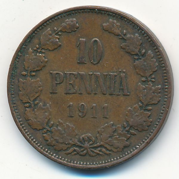 Финляндия, 10 пенни (1911 г.)