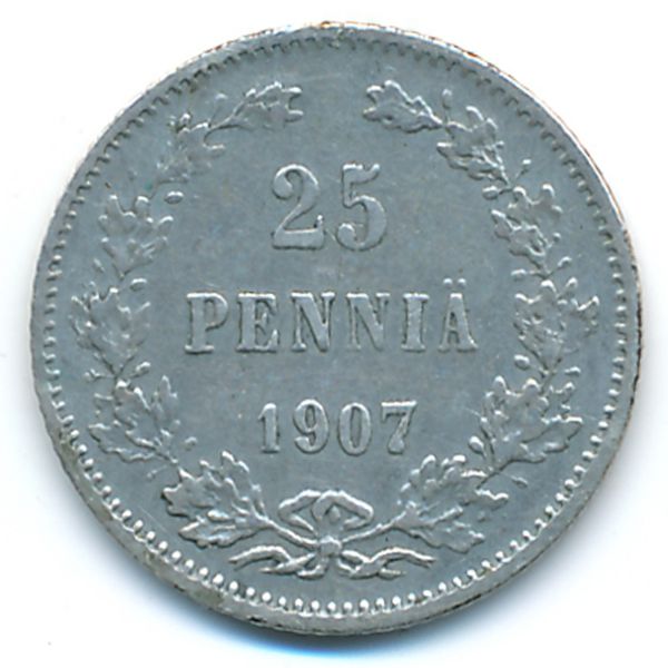 Финляндия, 25 пенни (1907 г.)