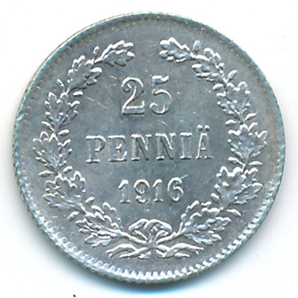 Финляндия, 25 пенни (1916 г.)