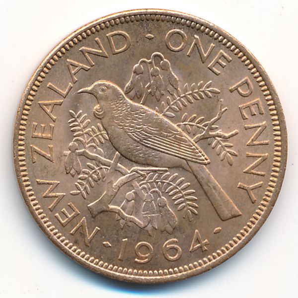 Новая Зеландия, 1 пенни (1964 г.)