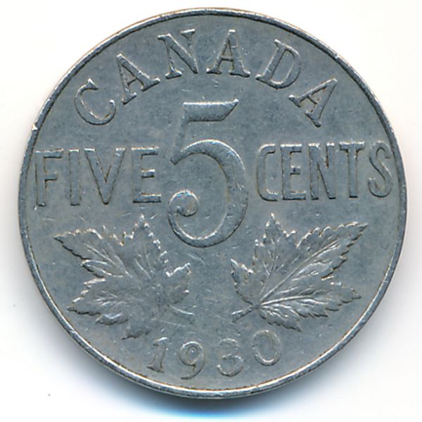 Канада, 5 центов (1930 г.)