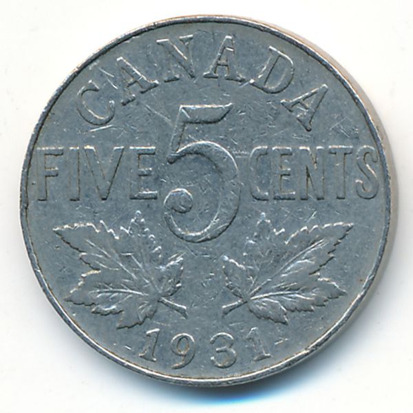 Канада, 5 центов (1931 г.)