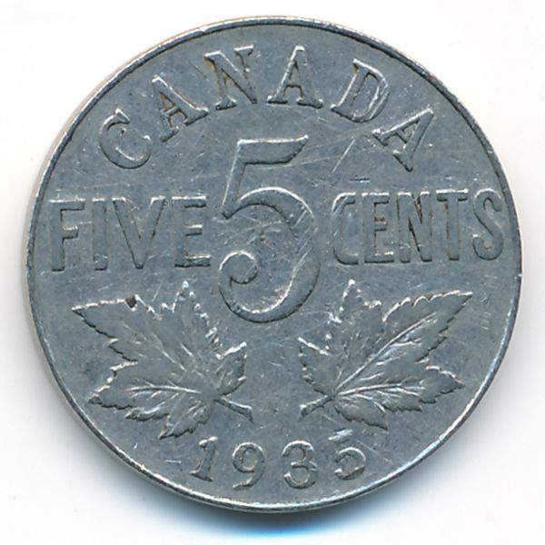 Канада, 5 центов (1935 г.)