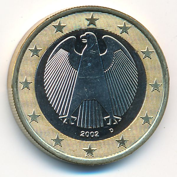 Германия, 1 евро (2002 г.)