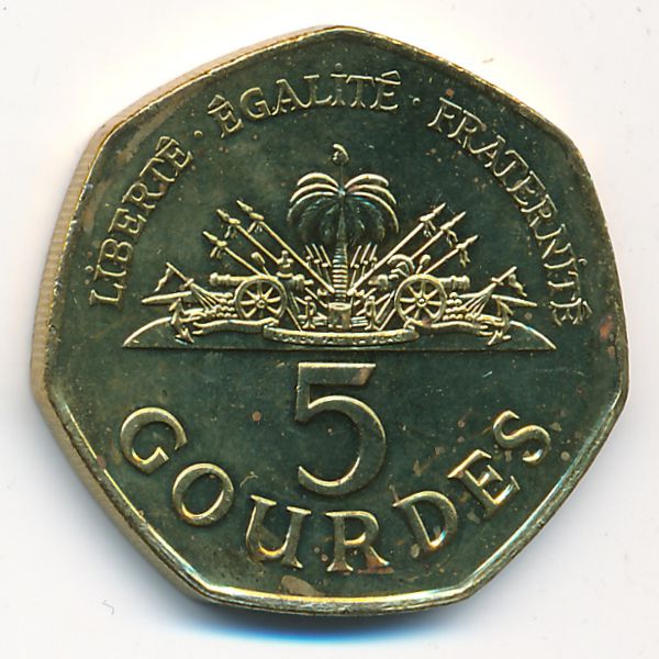 Гаити, 5 гурдов (2011 г.)