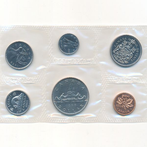 Канада, Набор монет (1968 г.)