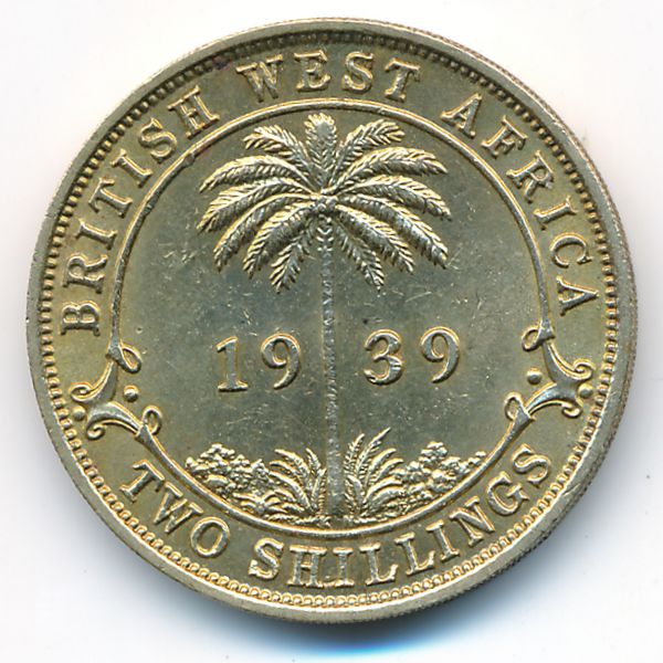 Британская Западная Африка, 2 шиллинга (1939 г.)