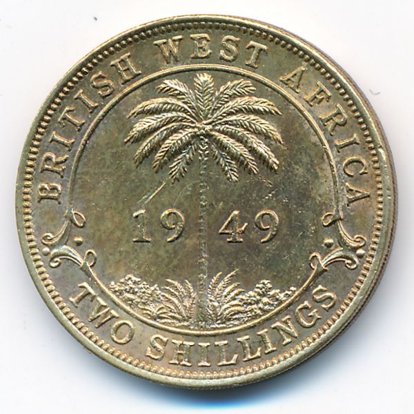 Британская Западная Африка, 2 шиллинга (1949 г.)