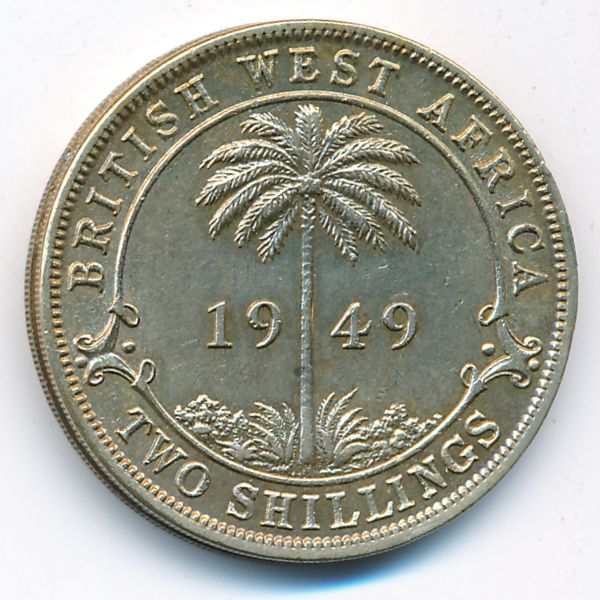 Британская Западная Африка, 2 шиллинга (1949 г.)