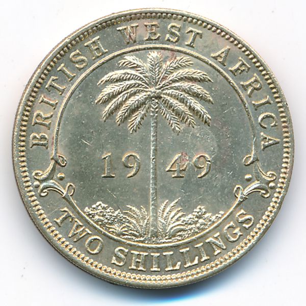 Британская Западная Африка, 2 шиллинга (1949 г.)