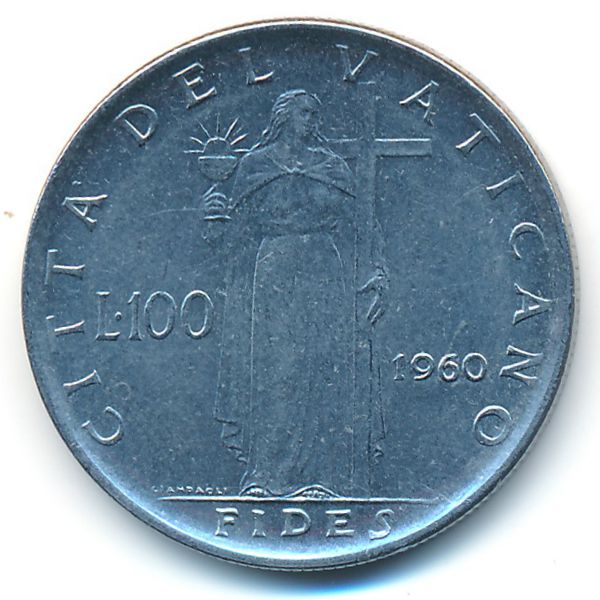 Ватикан, 100 лир (1960 г.)