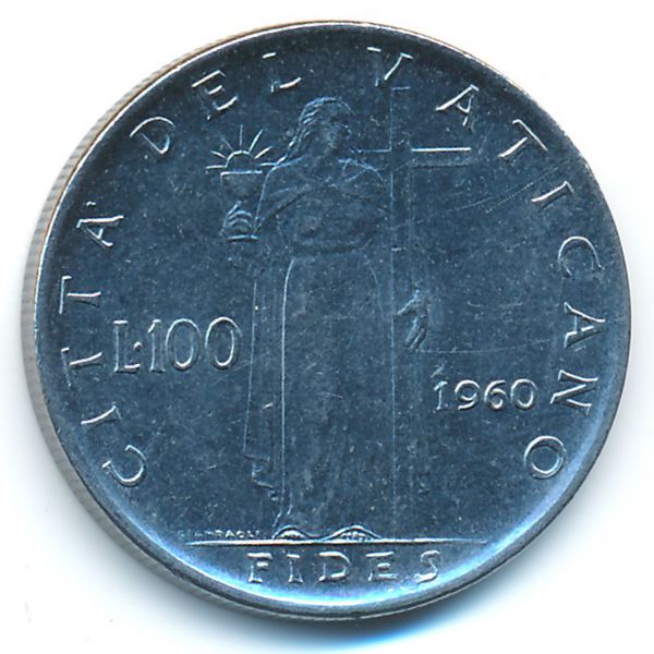 Ватикан, 100 лир (1960 г.)