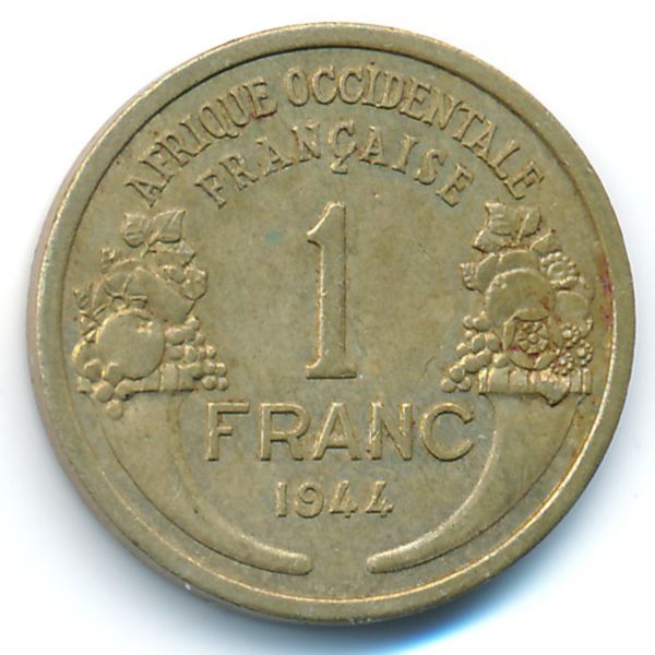 Французская Западная Африка, 1 франк (1944 г.)